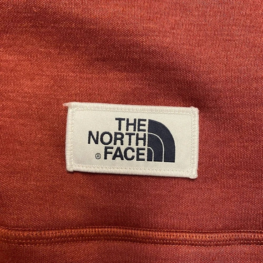 The North Face Sweater Fleece Pullover Mens Large Red Snap‎ Neck Zip Pockets